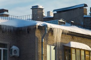 snow and ice causes water damage