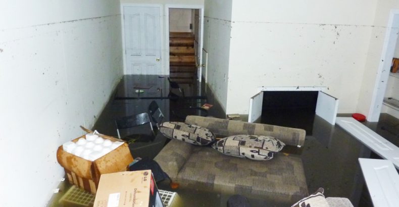 flooded basement damage