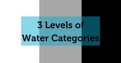 3 levels of water categories