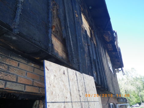 Lima Ohio Fire commercial fire restoration before