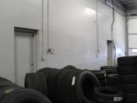 commercial remodel tire room after
