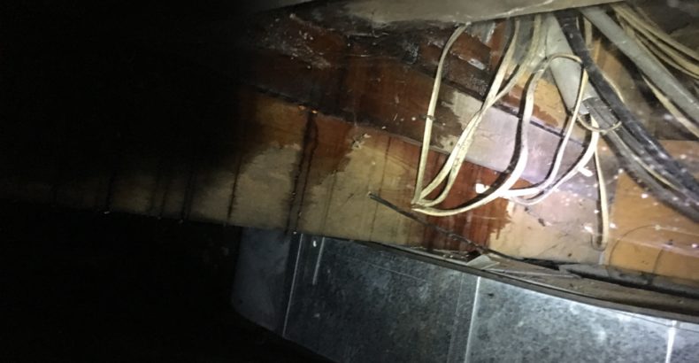 flooded crawl space water damage