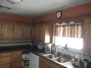 fire damage restoration kitchen before