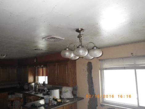 fire damage restoration kitchen before