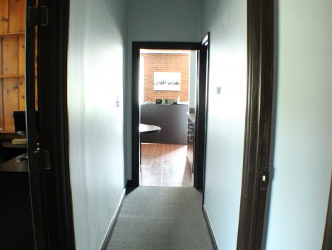 commercial remodel hallway after