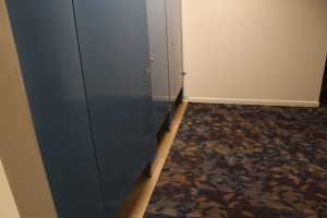 water damage restoration golf course men's locker room after