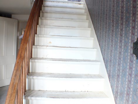 commercial remodel stairs before