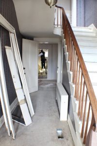 commercial remodel stairs before