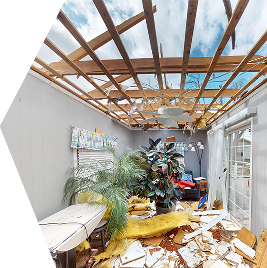 Storm Damage Before Swartz Restoration