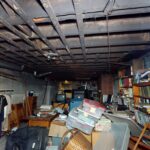 Bluffton, Ohio basement fire damage before Swartz Restoration.